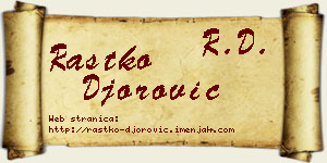 Rastko Đorović vizit kartica